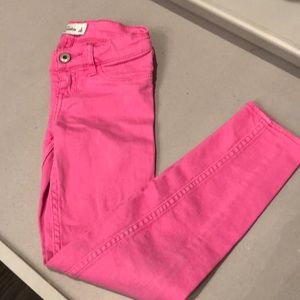 Abercrombie kids pink jeans size 8